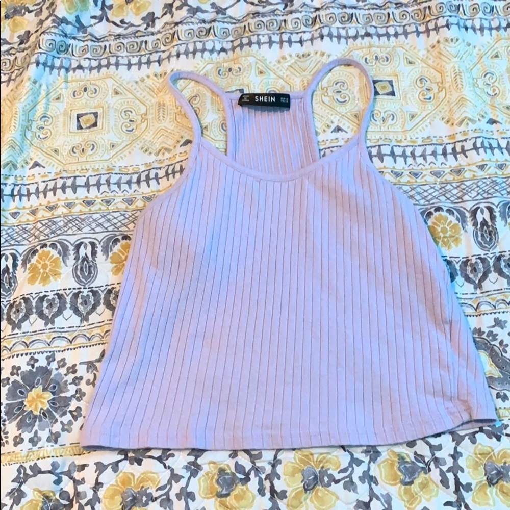 light purple tank top